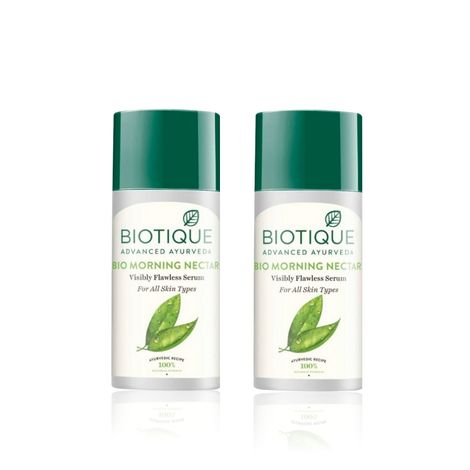 Buy Biotique Bio Morning Nectar Visibly Flawless Serum (40 ml) - Pack of 2-Purplle