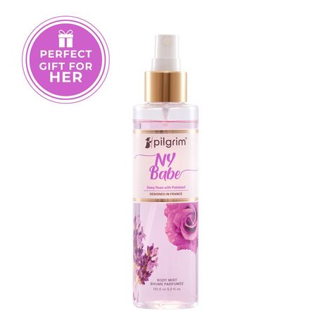 Buy Pilgrim Ny Babe Body Mist (Rose With Patchouli)| Rose Body Mist For Women Long Lasting| Dewy Rose & Bold Patchouli For Confident Women| Rose Fragrance Perfume For Women| (150 ml)-Purplle