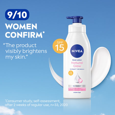Buy Nivea Body Lotion, Extra Whitening Cell Repair SPF 15, For All Skin  Types (400 ml) Online | Purplle