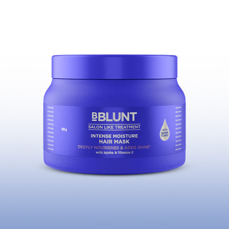 Buy BBLUNT Intense Moisture Hair Mask with Jojoba Oil & Vitamin E for Nourished & Shiny Hair- 250 gm-Purplle
