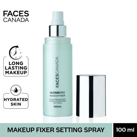 Buy Faces Canada Makeup Fixer | Setting Spray | Keeps Makeup Intact | Chamomile and Hyaluronic Acid Enriched | Hydrates & Refreshes Skin 100ml-Purplle