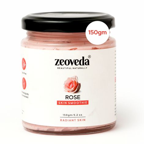 Buy Rose Skin Smoothie Facewash with Rose Essential Oil and Shea Butter For Dry Skin gives Glowing & Supple Skin | SLS & Paraben Free for Both Men & Women 150 Gm-Purplle