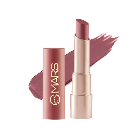 Buy MARS Creamy Matte Long Lasting Lipstick for Women | Creamy Lipstick | Single Swipe Application | Smooth & Light Weight (3.2 gm) (02-Zesty Zumba)-Purplle