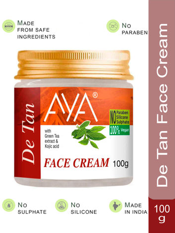Buy AYA Detan Face Cream, 100 gm | No Paraben, No Silicone, No Sulphate-Purplle