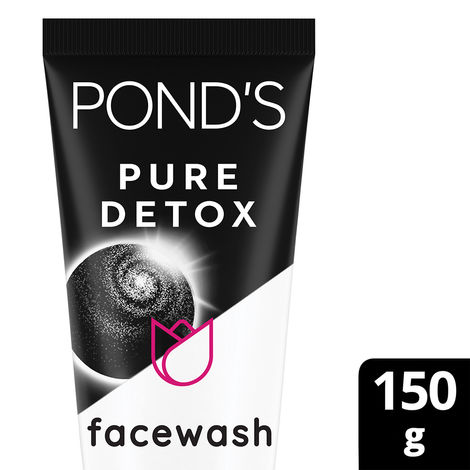 Buy Pond's Pure Detox Anti-Pollution Purity Face Wash With Activated Charcoal, 150 g-Purplle