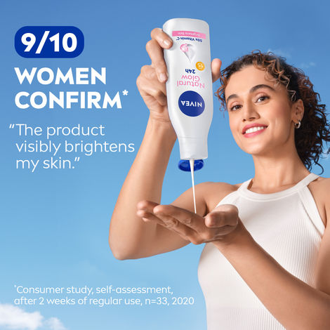 NIVEA Body Lotion Natural Glow, Cell Repair, SPF 15 & 50x Vitamin C 200 ml