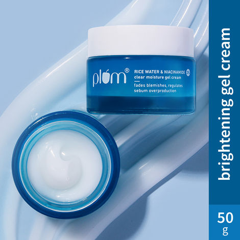 Buy Plum thinkDERMA 2% Niacinamide & Rice Water Clear Moisture Gel Cream |A Fades Blemishes & 100% VeganA | 50 gm-Purplle