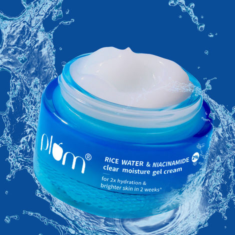 Buy Plum 2% Niacinamide & Rice Water Daily Brightening Gel Face Moisturizer, Oil Free Hydration | 50 gm-Purplle