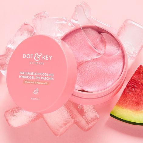 Buy Dot & Key Watermelon Cooling Hydrogel Eye Patches with Hyaluronic & Niacinamide - 60 Patches | For All Skin Types-Purplle