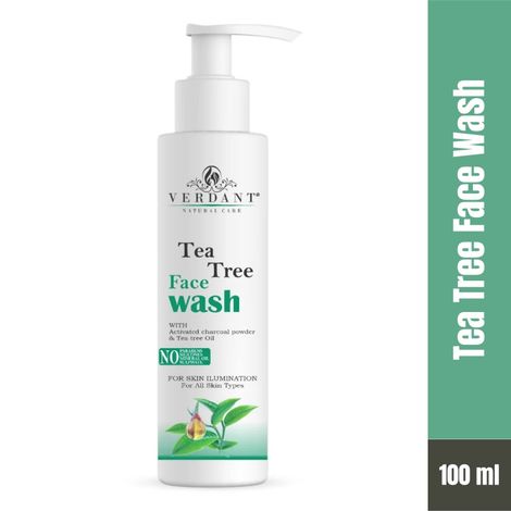 Buy Verdant Natural Care Tea Tree Face Wash (100 ml)-Purplle