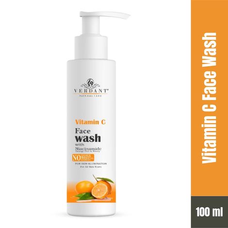 Buy Verdant Natural Care Vitamin C Face Wash (100 ml)-Purplle