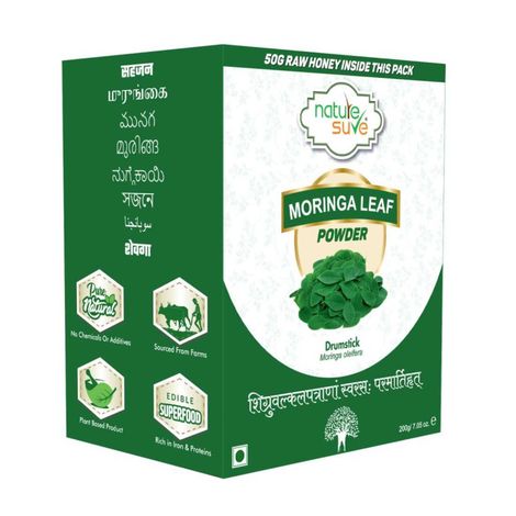 Buy Nature Sure Moringa Leaf Powder 200g with Raw Honey 50g - 1 Pack-Purplle