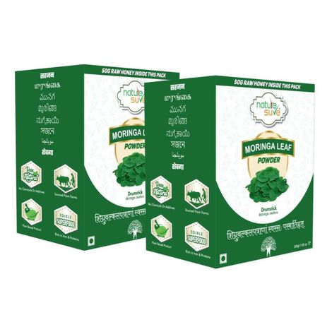 Buy Nature Sure Moringa Leaf Powder 200g with Raw Honey 50g - 2 Packs-Purplle
