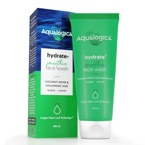 Buy Aqualogica Hydrate+ Face Wash with Coconut Water & Hyaluronic Acid 100ml-Purplle