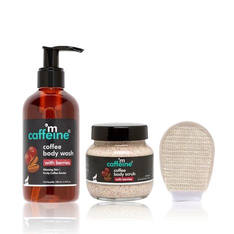 Buy mCaffeine Coffee & Berries Body Exfoliation Routine Combo of 3-Purplle