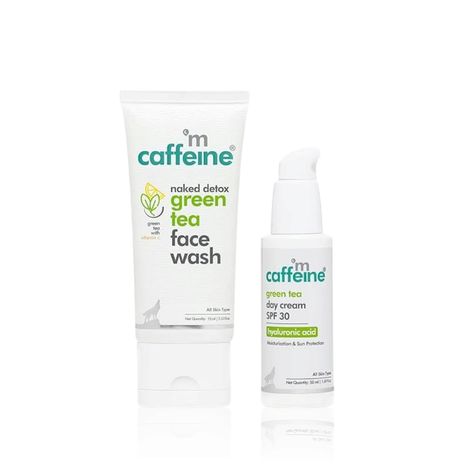 Buy Green Tea Face Wash & Day Cream with SPF 30 for Extra Summer Protection-Purplle