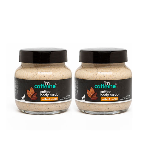 Buy mCaffeine Coffee Body Scrub with Almonds - Pack of 2-Purplle