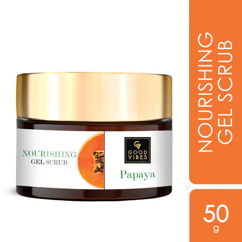 Buy Good Vibes Nourishing Gel Scrub - Papaya (50 g)-Purplle