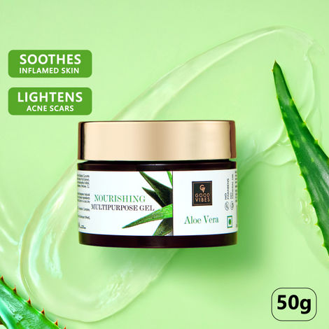Buy Good Vibes Nourishing Multipurpose Gel - Aloe Vera (50 gm)-Purplle