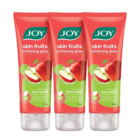 Buy Joy Skin Fruits Softening Glow Apple Face Wash ( Pack of 3X100 ml )-Purplle
