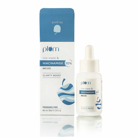 Buy Plum 10% Niacinamide Face Serum with Rice Water for Blemish-Free, Clear & Bright Skin (30 ml)-Purplle