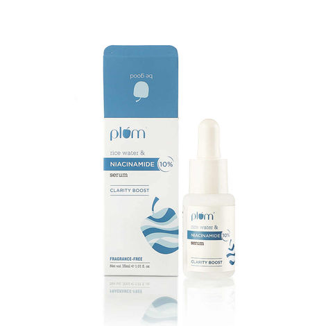Buy Plum 10% Niacinamide Face Serum with Rice Water for Blemish-Free, Clear & Bright Skin (15 ml)-Purplle