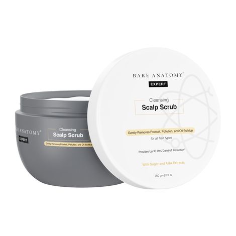 Buy Bare Anatomy Scalp Scrub - Upto 99% Dandruff Reduction, with Natural AHAs, Coconut & Sugar (250 g)-Purplle