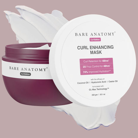 Buy Bare Anatomy Curl Enhancing Hair Mask | Smoothens & Conditions Hair With Curl Retention (250 gm)-Purplle