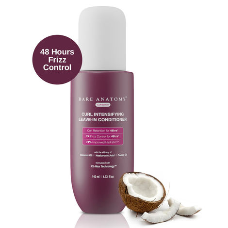 Buy Bare Anatomy Curl Intensifying Leave In Conditioner Cream | Deeply Conditions Hair (140 ml)-Purplle