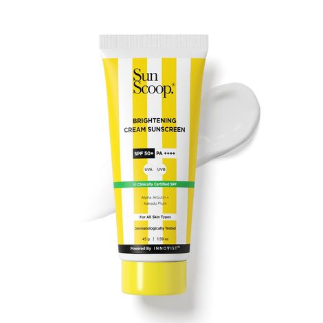 Buy SunScoop Brightening Sunscreen SPF50 | PA+++ | For Normal, Oily, Dry, Sensitive Skin |45g - SPF SPF50 PA+++ (45 gm)-Purplle