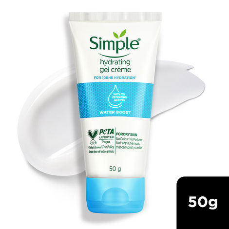 Buy Simple Water Boost Hydrating Gel Creme | 100 Hr Hydration | 50 gm-Purplle