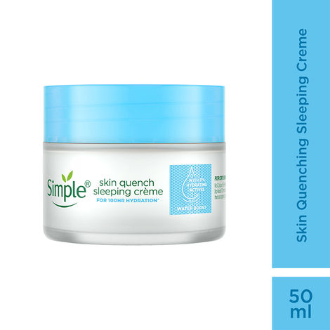 Buy Simple Water Boost Skin Quench Sleeping Creme, 40 g-Purplle