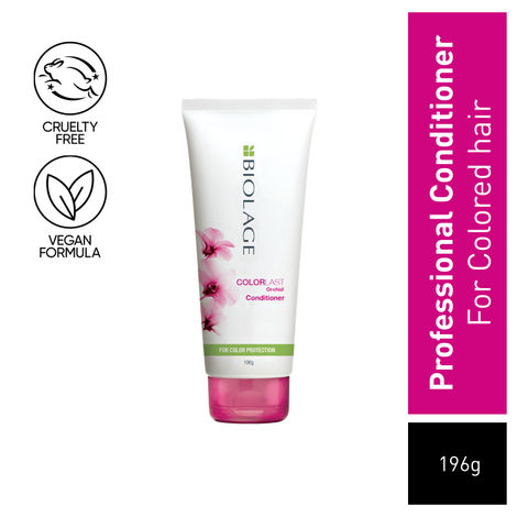 Buy BIOLAGE Colorlast Orchid Conditioner 196 gm | Paraben free | Helps Maintain Color Depth, Tone & Shine | Anti-Fade | For Colored Hair-Purplle