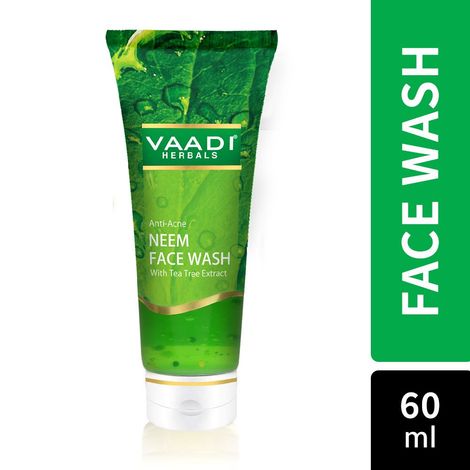Buy Vaadi Herbals Anti-Acne Neem Face Wash With Tea Tree Extract (60 ml)-Purplle
