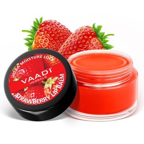 Buy Vaadi Herbals Lip Balm Strawberry (10 g)-Purplle