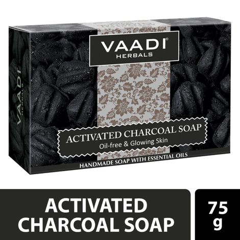 Buy Vaadi Herbals Activated Charcoal Soap (75 gm)-Purplle