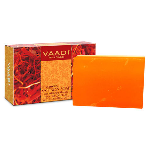 Buy Vaadi Herbals Luxurious Saffron Soap Skin Whitening Therapy (75 gm)-Purplle