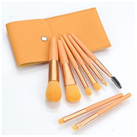 Buy Me-On Pack of 8 Professional Makeup Brushes with Pouch (color may vary)-Purplle