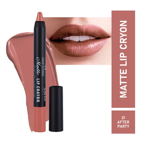 Buy Half N Half Matte Lip Crayon Velvet Soft, Rich Creamy Matte Texture, 24h Super Stay, Waterproof & Non-Transfer, Long Lasting, Matte Finish, 21 After Party (3.5 gm)-Purplle