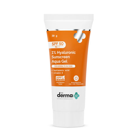 Buy The Derma Co. 1% Hyaluronic Sunscreen Aqua Gel with SPF 50 & PA++++ - 30 gm-Purplle
