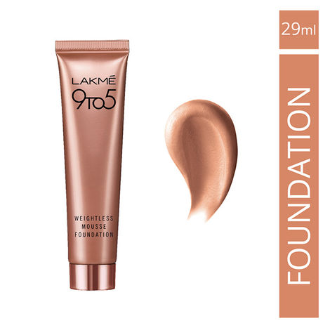 Buy Lakme 9 To 5 Weightless Mousse Foundation Rose Honey (25 g)-Purplle