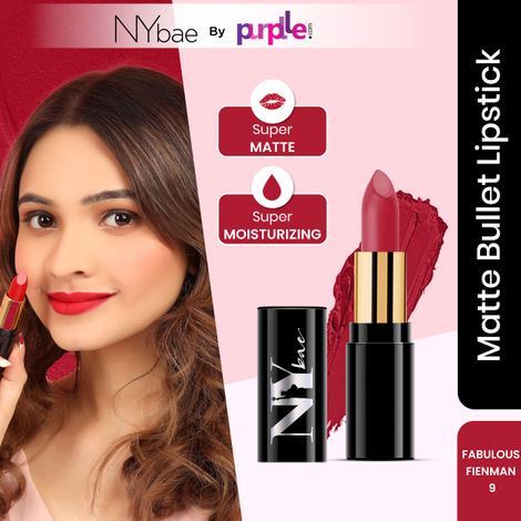 Buy NY Bae Super Matte Lipstick - Fabulous Fienman 9 (GT) (4.2 g)-Purplle