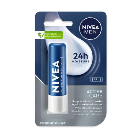 Buy Nivea Men Active Care Lip Balm (4.8 gm)-Purplle