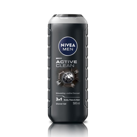 Buy Nivea Men Active Clean Shower Gel, 500 ml-Purplle