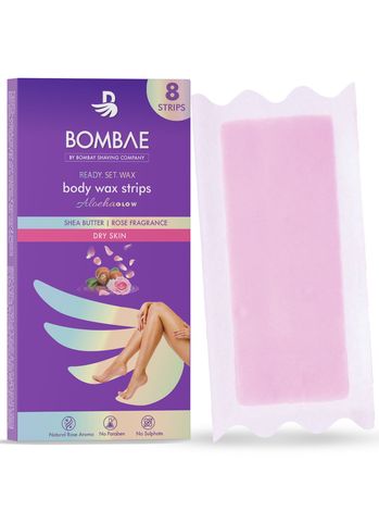 Buy Bombae 8 Body Wax Strips - Dry Skin-Purplle