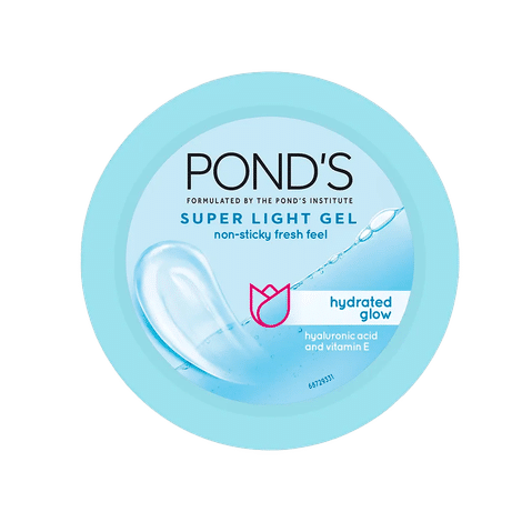 Buy Ponds Super Light Gel Oil Free Moisturiser With Hyaluronic Acid + Vitamin E-Purplle