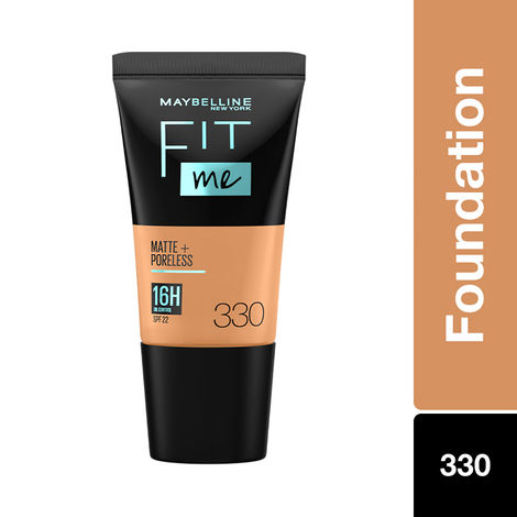 Buy Maybelline New York Fit Me Matte + Poreless 16HR Oil Control Foundation Tube - 330 Toffee, 18 ml-Purplle