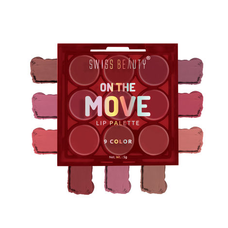 Buy Swiss Beauty On the Move Lip Palette 3 Nude 5 gm-Purplle