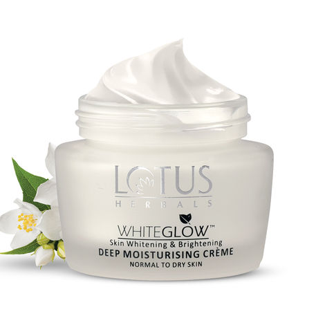 Buy Lotus Herbals Whiteglow Skin Whitening & Brightening Deep Moisturising Cream SPF 20 | PA+++ | 60g-Purplle