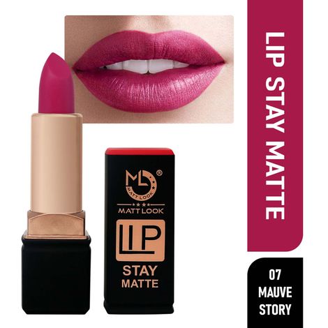 Buy Mattlook Stay Matte Lipstick, Mauve-Story (3.5gm)-Purplle